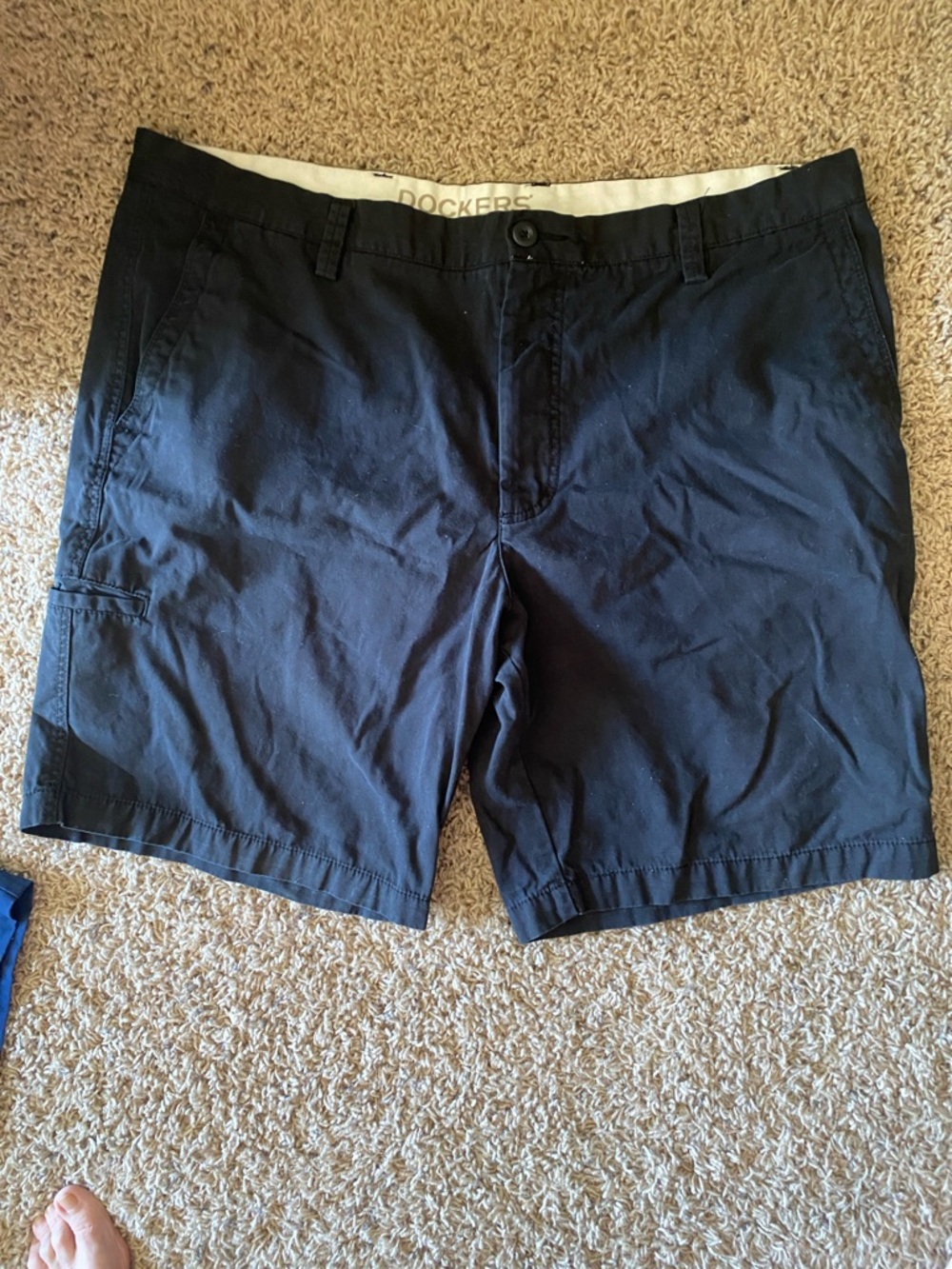 Dockers Men's Black Flat Front Shorts